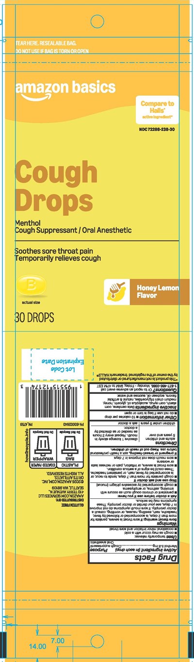 Amazon Basics Honey Lemon 30ct Cough Drops (Amazon Basics Honey Lemon 30ct Cough Drops)